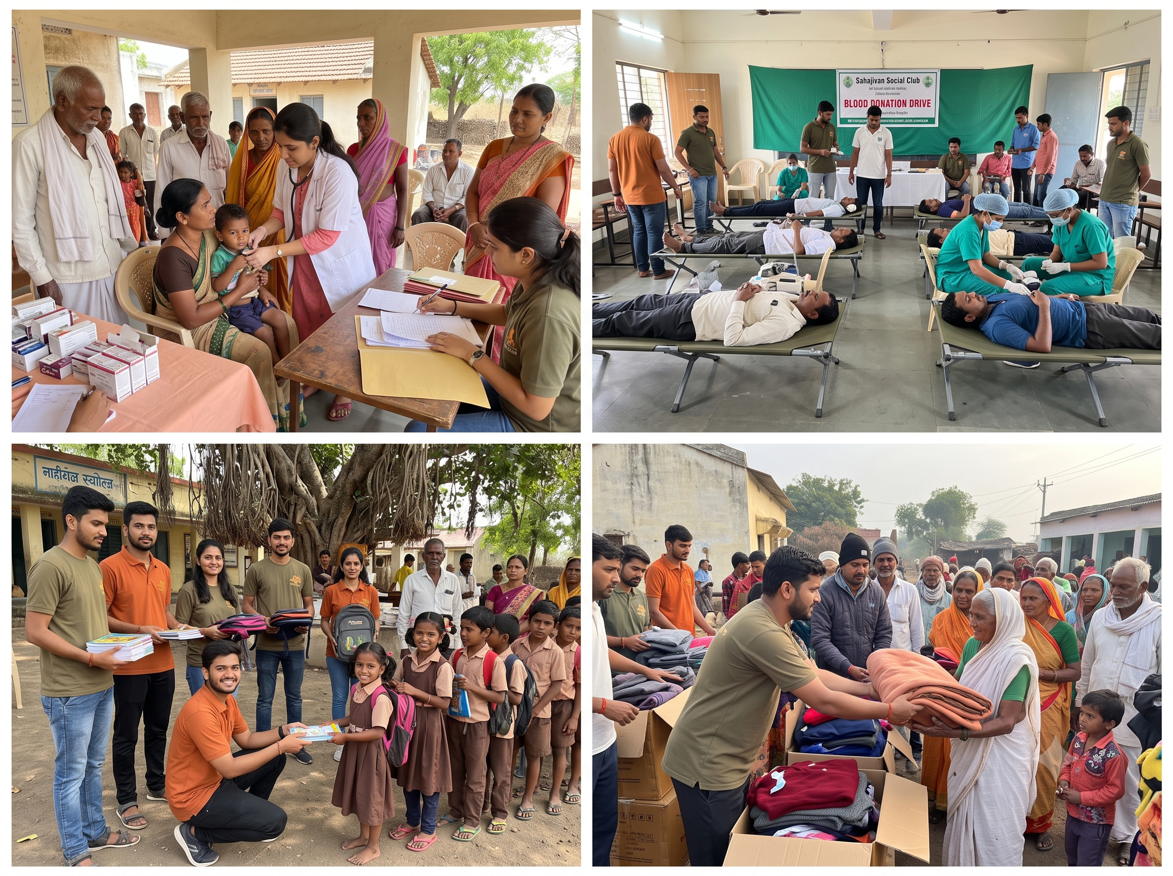 Blood Donation & Winter Warmth Relief